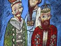 Hanna Kudła, 14 lat, Osiedlowy Dom Kultury „Okrąglak, Zamość, pastel olejny: „Trzej Królowie”.