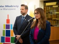 Prezydent Rafał Trzaskowski i Renata Kaznowska wiceprezydentka Warszawy.