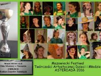 zdjęcie statuetki i twarzy aktorów w musicalu KRAINA OZ 1 miejsce ASTERIADA 2016